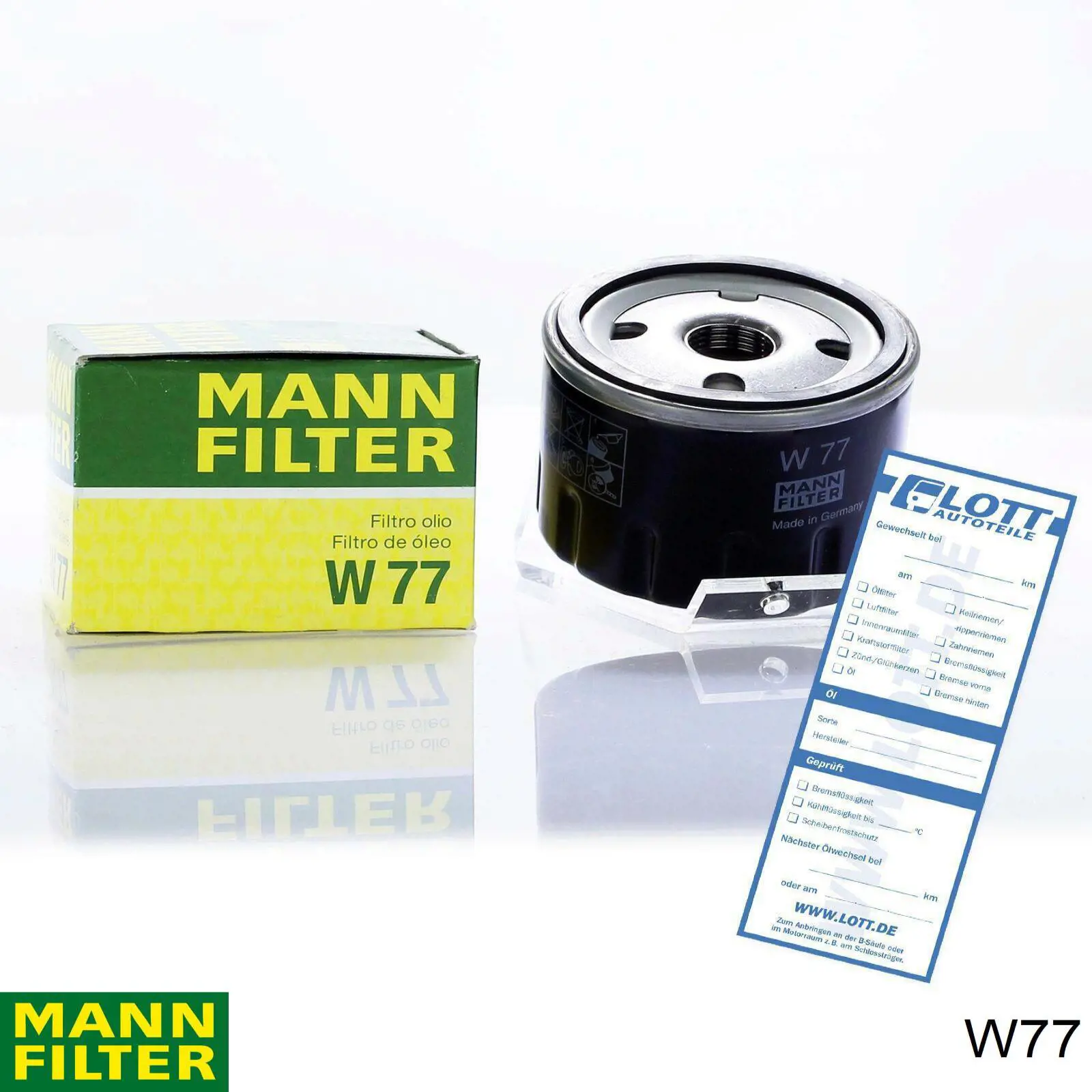 Filtr oleju Mann-Filter W77 cena, od 10,28 USD