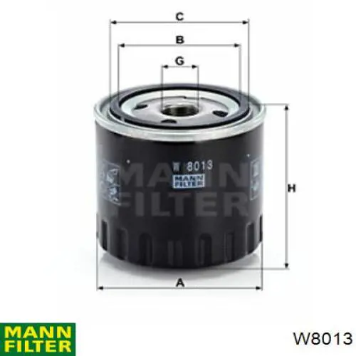 W8013 Mann-Filter filtr oleju