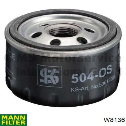Filtr oleju W8136 Mann-Filter