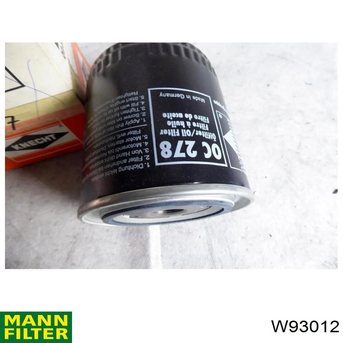 Do koszyka W93012 Mann-Filter Filtr oleju