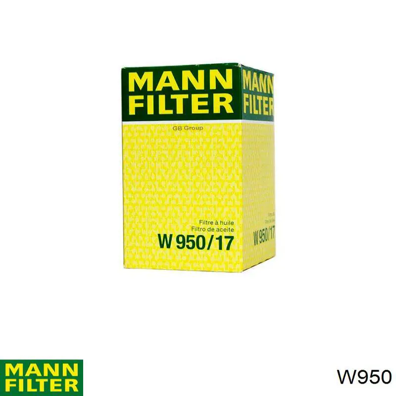 Filtr oleju Mann-Filter W950 cena, od 18,13 USD