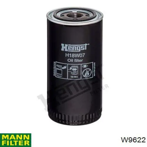 Filtr oleju Mann-Filter W9622 cena, od 18,57 USD