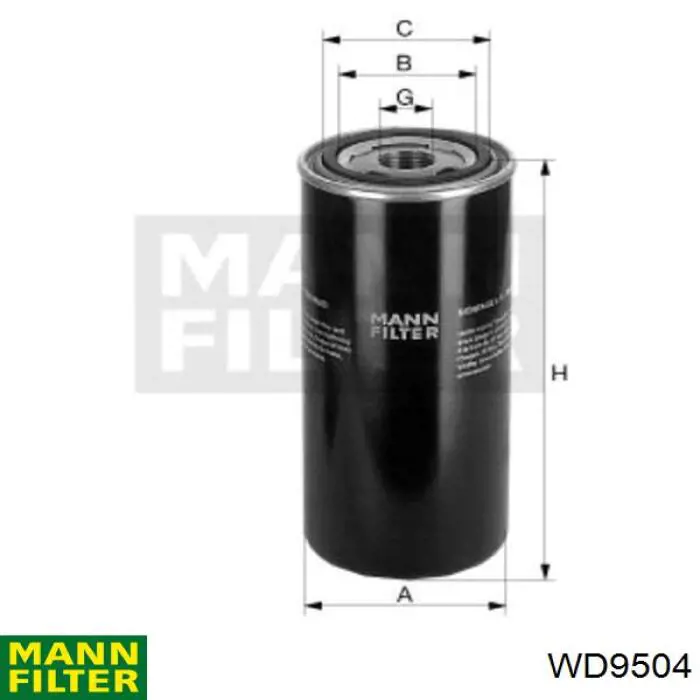 Filtr automatycznej skrzyni biegów Mann-Filter WD9504 cena, od 25,05 USD