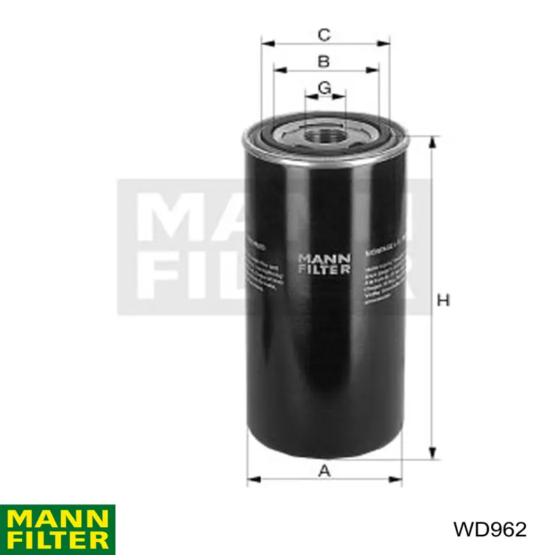 Filtr automatycznej skrzyni biegów Mann-Filter WD962 cena, od 28,12 USD