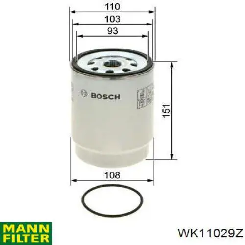 Filtr paliwa PL27031Z Mann-Filter