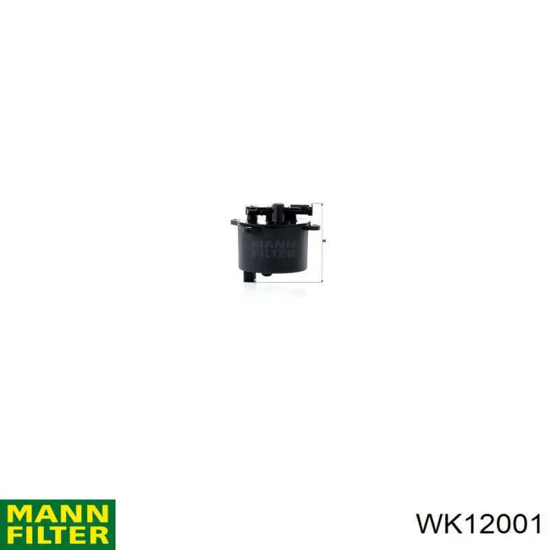 Do koszyka WK12001 Mann-Filter Filtr paliwa