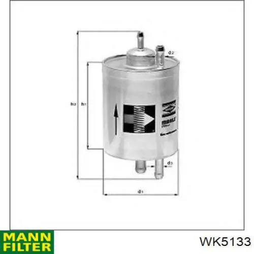 Filtr paliwa Mann-Filter WK5133 cena, od 56,04 USD
