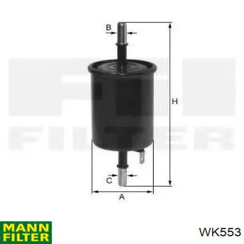 Do koszyka WK553 Mann-Filter Filtr paliwa