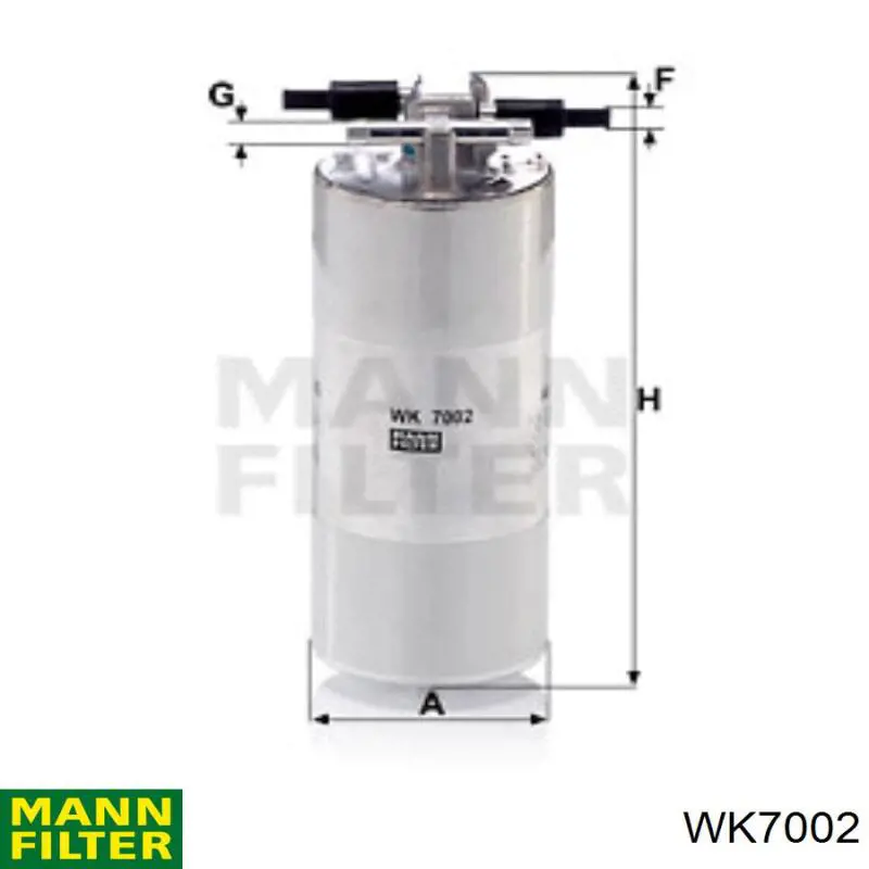 WK7002 Mann-Filter Filtr paliwa
