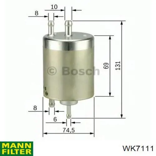 Filtr paliwa Mann-Filter WK7111 cena, od 34,70 USD