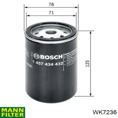 Filtr paliwa Mann-Filter WK7236 cena, od 9,13 USD