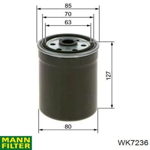 Do koszyka WK7236 Mann-Filter Filtr paliwa