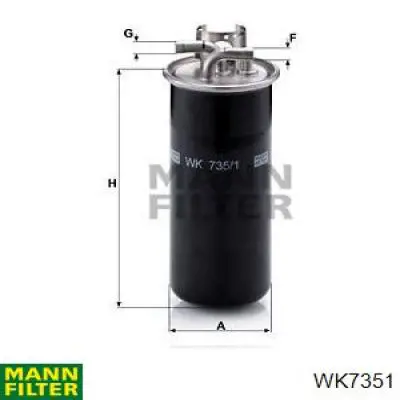 Filtr paliwa Mann-Filter WK7351 cena, od 26,04 USD