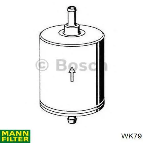 Do koszyka WK79 Mann-Filter Filtr paliwa