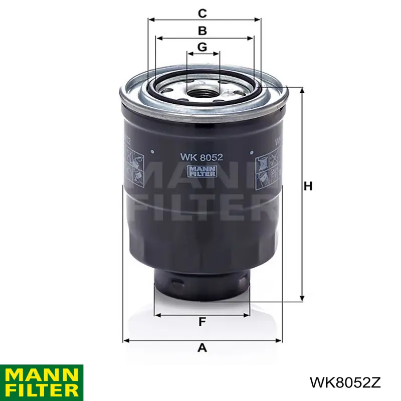 Filtr paliwa Mann-Filter WK8052Z