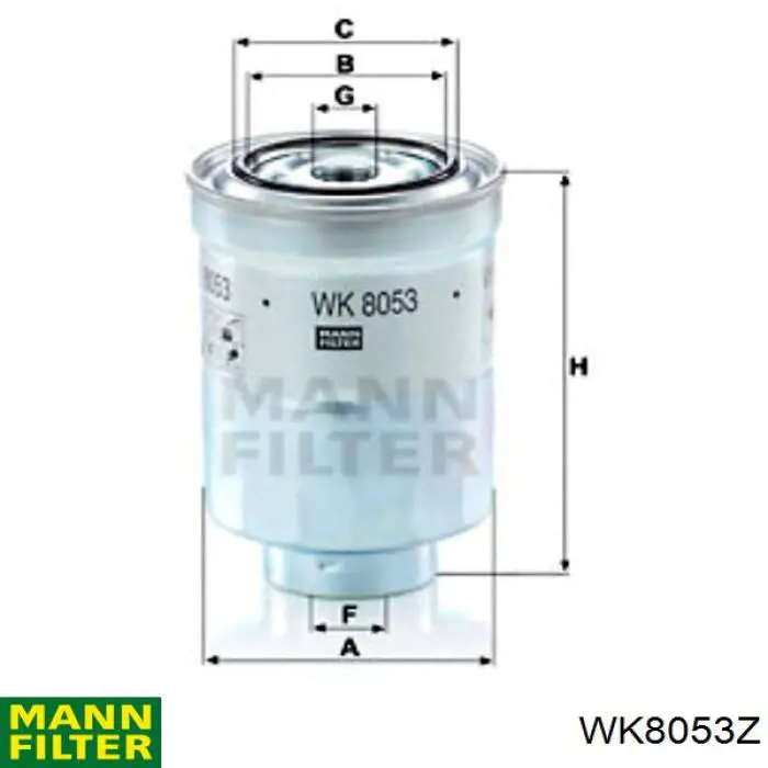 Do koszyka WK8053Z Mann-Filter Filtr paliwa