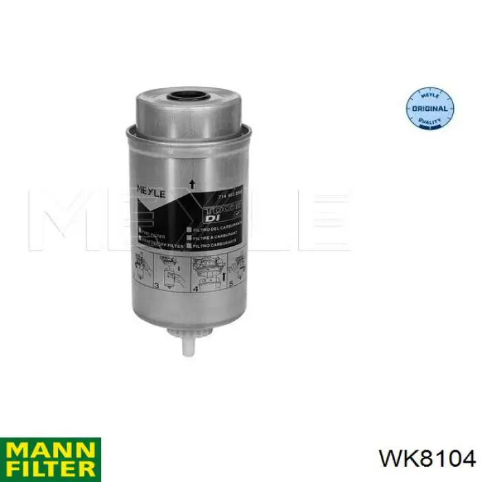 Do koszyka WK8104 Mann-Filter Filtr paliwa