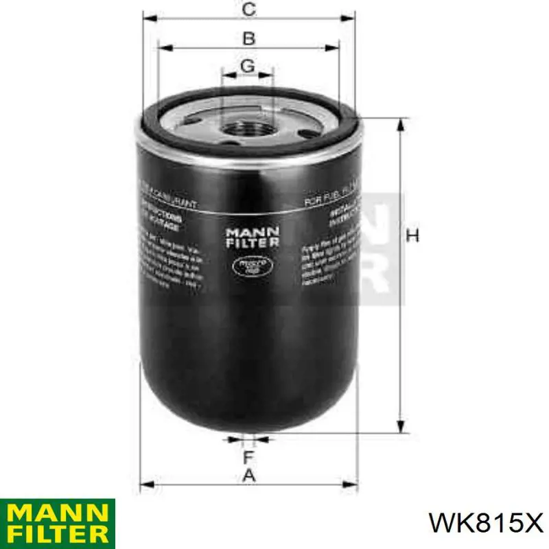 WK815X Mann-Filter Filtr paliwa