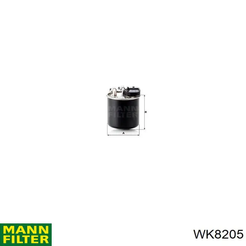 Filtr paliwa Mann-Filter WK8205 cena, od 40,91 USD