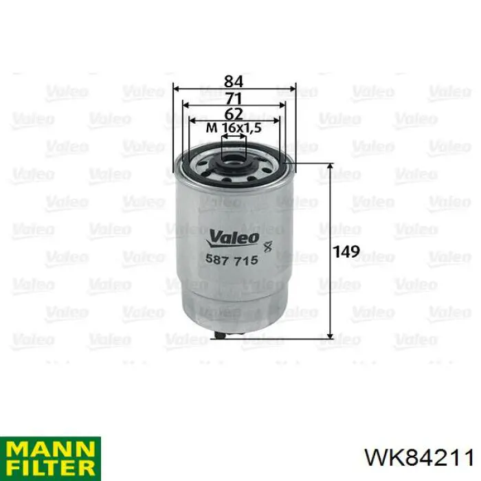 Filtr paliwa Mann-Filter WK84211 cena, od 14,01 USD