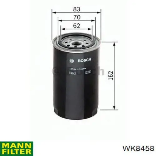 Filtr paliwa Mann-Filter WK8458 cena, od 25,38 USD