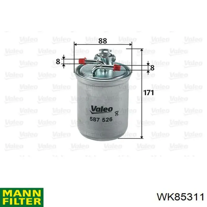 Do koszyka WK85311 Mann-Filter Filtr paliwa