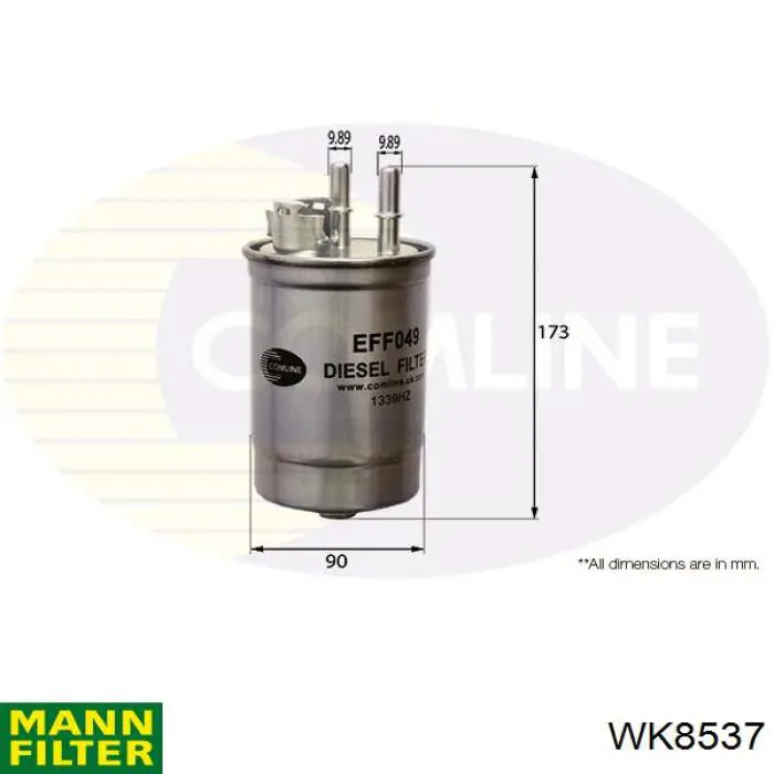 Do koszyka WK8537 Mann-Filter Filtr paliwa