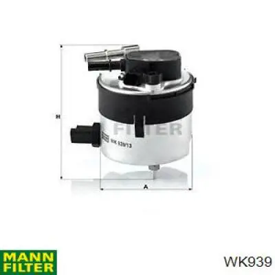 Do koszyka WK939 Mann-Filter Filtr paliwa
