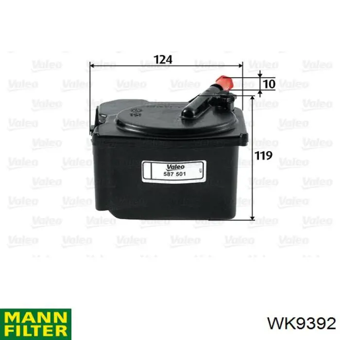 Filtr paliwa Mann-Filter WK9392 cena, od 42,41 USD