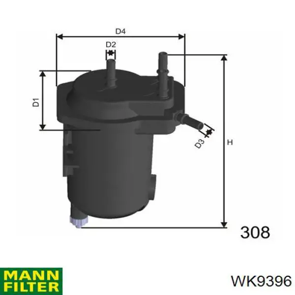 Filtr paliwa Mann-Filter WK9396 cena, od 22,80 USD