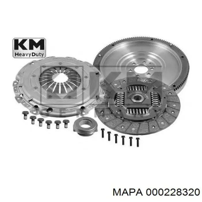 Zestaw sprzęgła (3 części) K11769801 Vika
