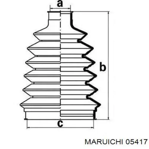 05417 Maruichi-156 Osłona przegubu homokinetycznego półosi przedniej zewnętrzna