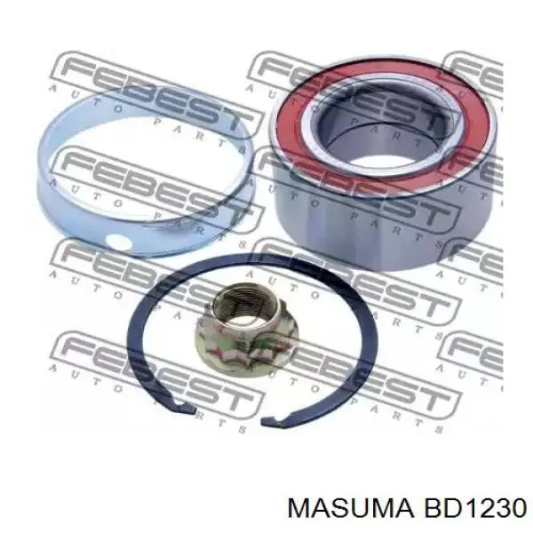 BD1230 Masuma Tarcza hamulcowa przednia