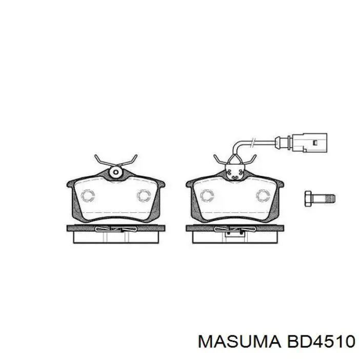 Tarcza hamulcowa przednia BD4510 Masuma