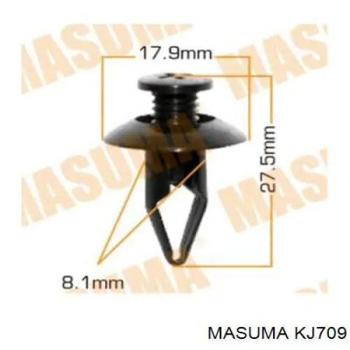 Spinka mocowania nadkola przedniego Romix B16858 cena, od 1,37 USD