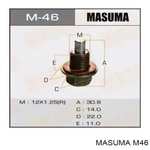 M46 Masuma Korek miski olejowej silnika