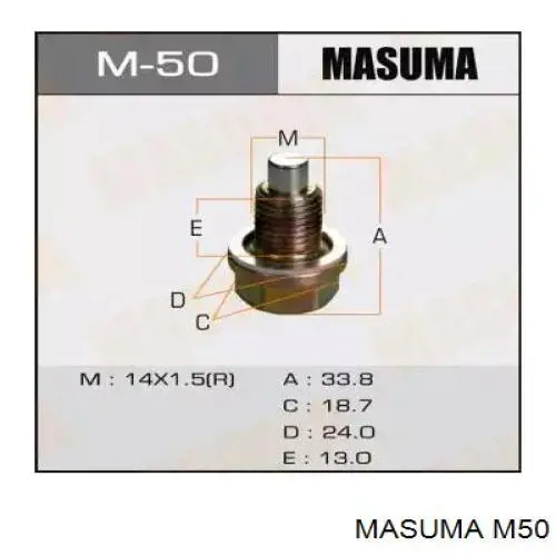 M50 Masuma Korek miski olejowej silnika