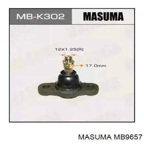Do koszyka MB9657 Masuma Sworzeń wahacza dolny