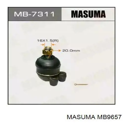MB9657 Masuma Sworzeń wahacza dolny