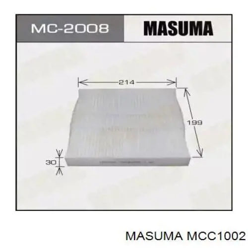 Filtr kabiny MCC1002 Masuma