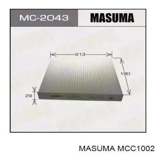 Filtr kabiny Masuma MCC1002 cena, od 9,56 USD