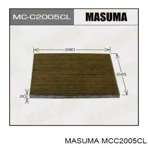 MCC2005CL Masuma Filtr kabiny