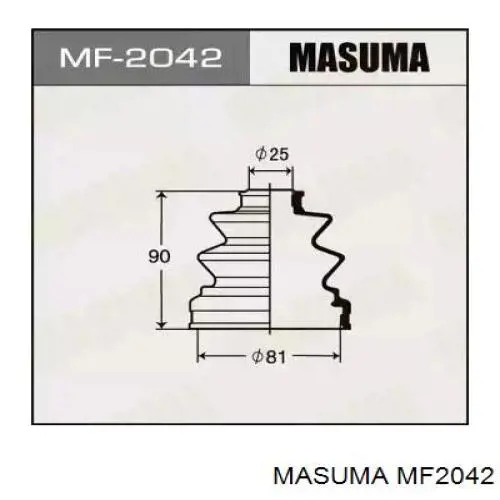 MF2042 Masuma Osłona przegubu homokinetycznego półosi przedniej wewnętrzna
