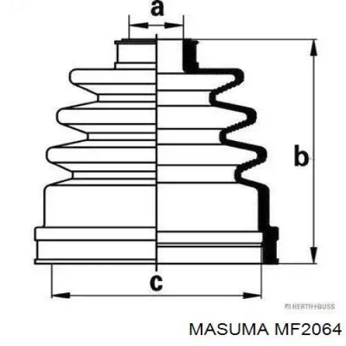  Osłona przegubu homokinetycznego półosi przedniej wewnętrzna Nissan Almera 