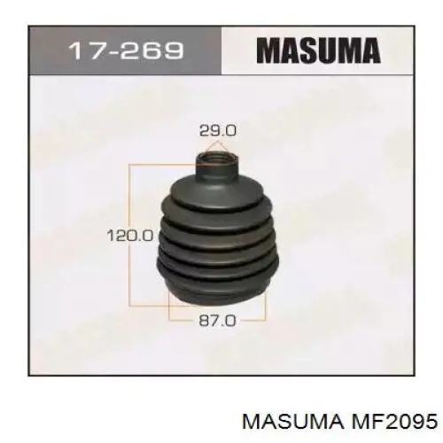 Do koszyka MF2095 Masuma Osłona przegubu homokinetycznego półosi przedniej wewnętrzna