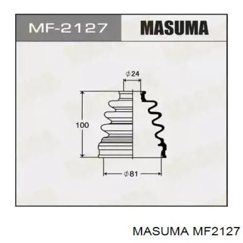 MF2127 Masuma Osłona przegubu homokinetycznego półosi przedniej wewnętrzna