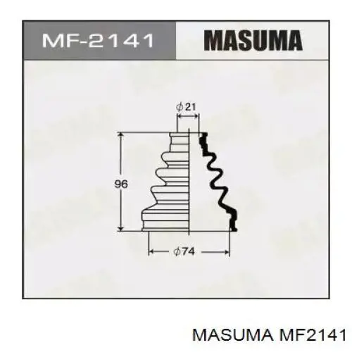 MF2141 Masuma Osłona przegubu homokinetycznego półosi przedniej wewnętrzna