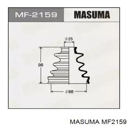 MF2159 Masuma Osłona przegubu homokinetycznego półosi przedniej zewnętrzna
