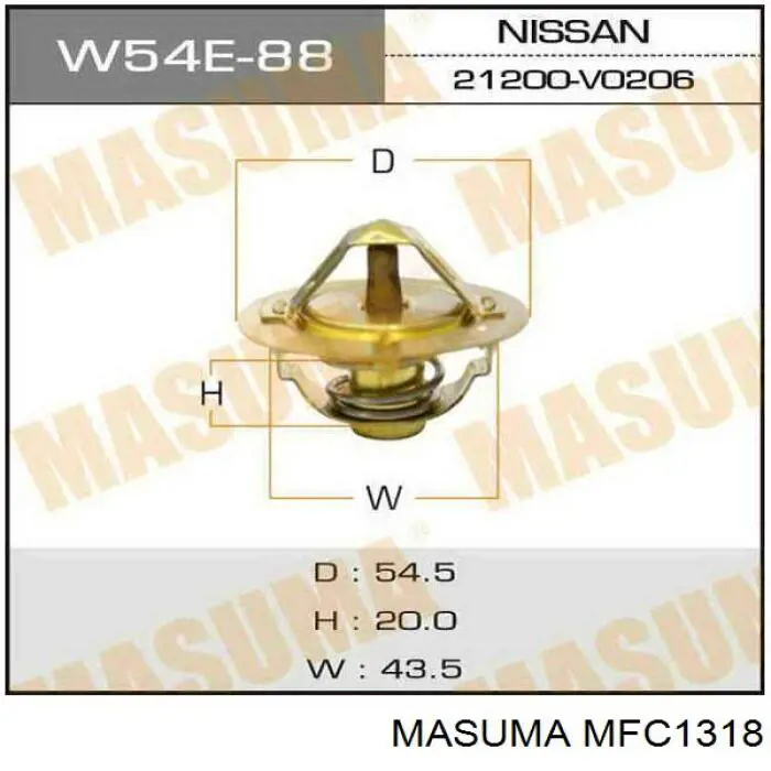 Do koszyka MFC1318 Masuma Filtr oleju