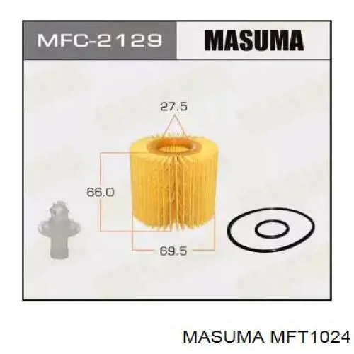 Do koszyka MFT1024 Masuma Filtr automatycznej skrzyni biegów